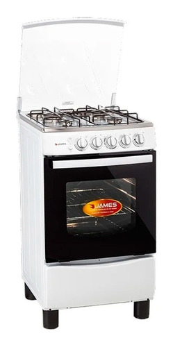 Cocina A Gas James 4 Hornallas C650 Mb Encendido Electrico Color Blanco