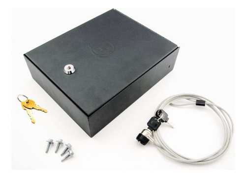 Caja Seguridad Coche Suv Pick Up Atornillada Cable Incluidos Color Negro