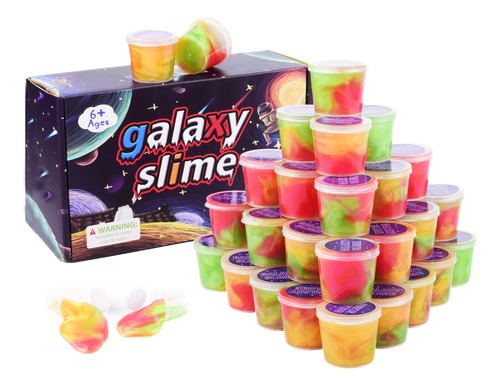 Paquete De 30 Unidades De Galaxy Slime, Juguete Escolar Colo