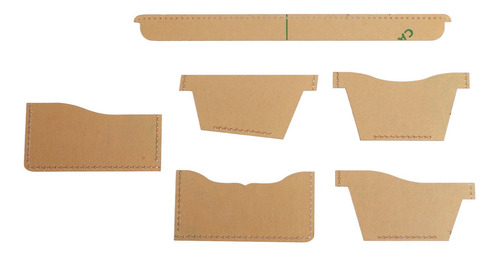 Plantilla De Piel Acrílica, 13 Unidades, Cartera Transparent