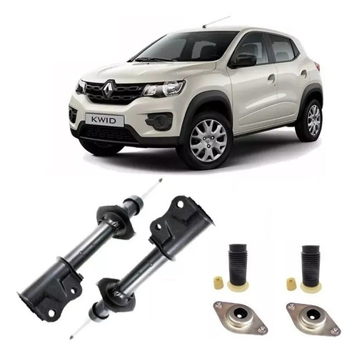 Kit Amortecedores Dianteiro + Batentes Renault Kwid Original