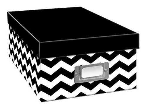 Caja Pionera Para Guardar Fotos Con Diseño Chevron B1bwchev