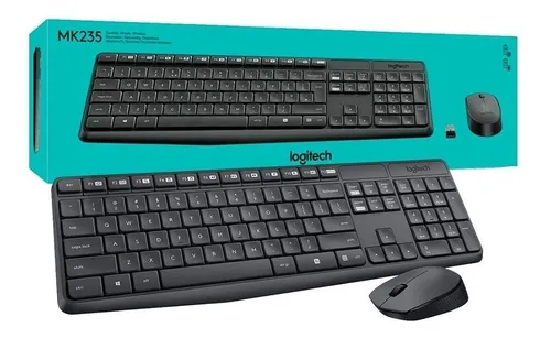 Kit Teclado Y Mouse Inalambrico Wireless Wifi Logitech Mk235