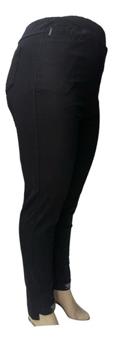 Pantalón Negro Casual Para Mujer Talla Grande