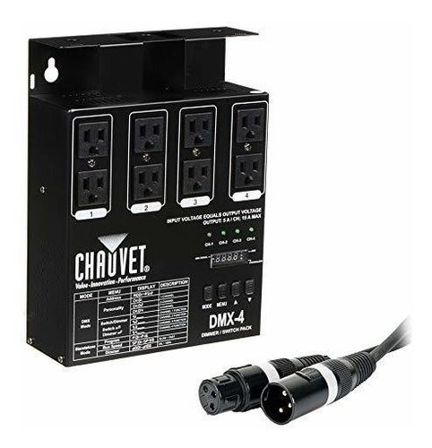 Dmx Regulador Intensidad 4 Canal Cable 3 Pin American Accu