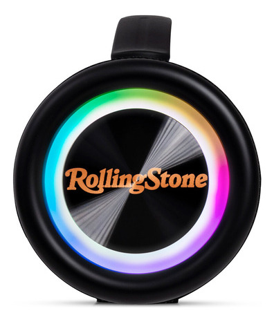 Bocina Bluetooth Rolling Stone Stuffactory Luz Led 40w Negro