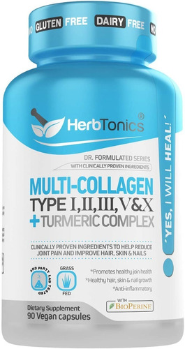 Herbtonics Colageno - 2100 Mg - Unidad a $3242