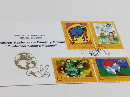 Tarjeta Filatelia Día De Emisión 3/12/94 Cuidemos Nuestro Pl