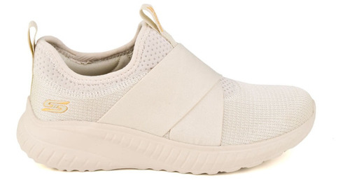 Champion Deportivo Skechers Bobs Squad Chaos 2shine Beige