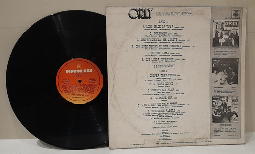 Orly Hace La Tuya Lp Vinilo 1985 Estándar (Usado)