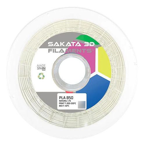 Filamento Pla 3d850 Color Blanco 1.75mm 1kg