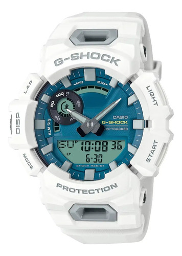 Reloj Casio G-shock G-squad Gba-900cb-7a Para Hombre Ts Correa Blanco Bisel Blanco Fondo Azul Petróleo