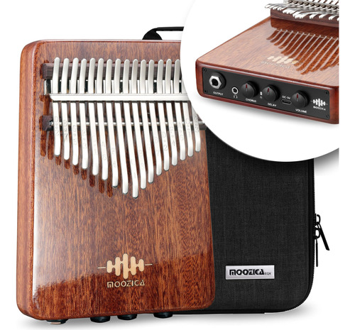 Moozica Kalimba Profesional De La Serie Eqx, Pastilla Piezoe