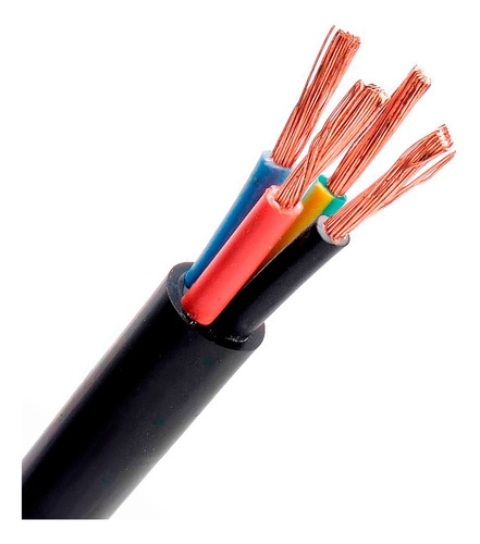 Cable Tipo Taller Tpr 4x1 Mm Envainado X 10 Metros