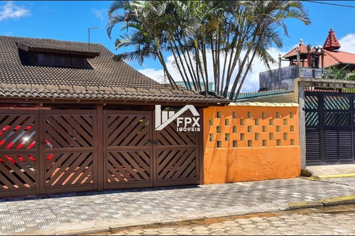 Casa No Balneário Gaivota, Em Itanhaém Lado Praia Ca198-f