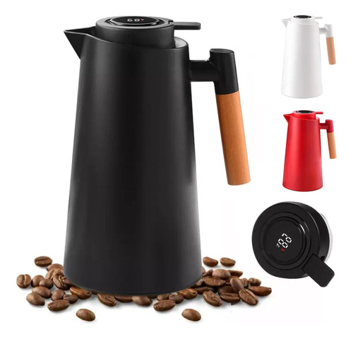 Garrafa De Cafe Térmica Vacuum Jug Com Termômetro Digital 1