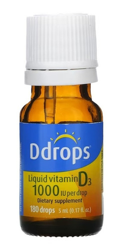 Vitamina D3  Ddrops 180 Gotas De 1000 Ui 5 Ml Para Adultos