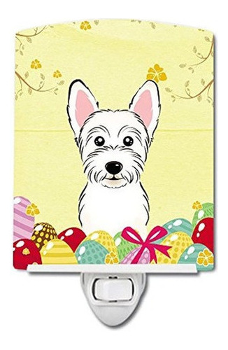 Carolines Treasures Westie Caza De Huevos De Pascua Luz De N