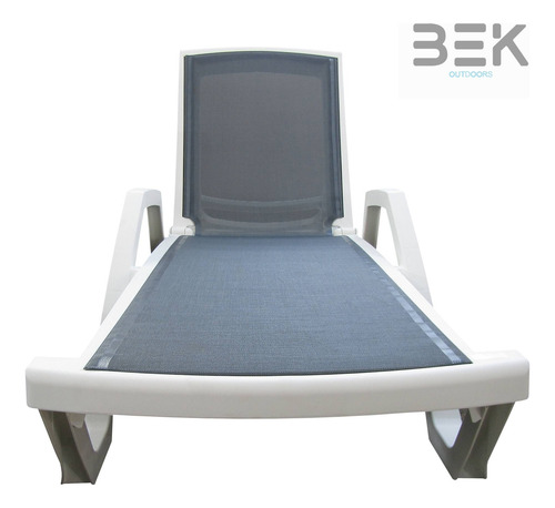 Camastro Ajustable Dos Posiciones Para Exterior Jardin Bek