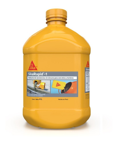 Acelerante De Resistencias Iniciales Sikarapid -1 X 4 L