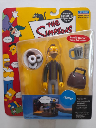 Lenny. Los Simpsons Playmate Nuevo Con Accesorios. En Caja. 