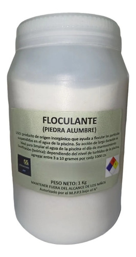 Floculante Solido (pierda Alumbre) Para Piscinas  1 Kgs