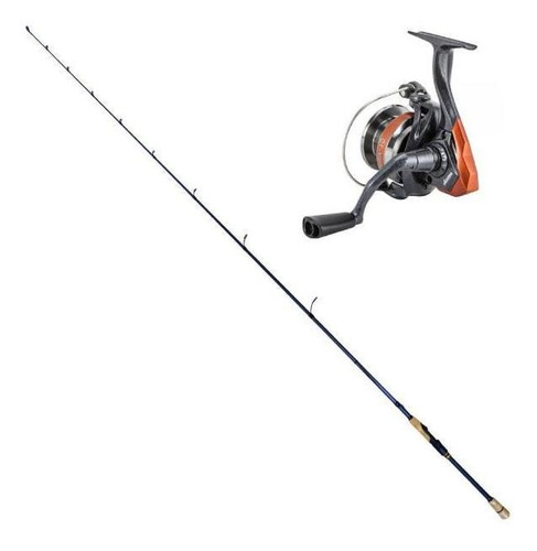 Combo Caña Colony Pro Black Light 2.10mts (2tramos) C Reel
