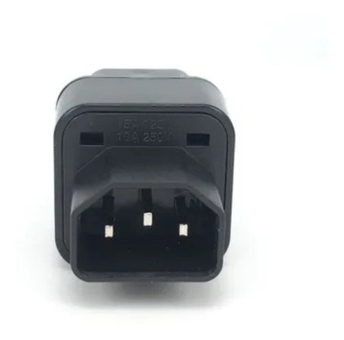 Imagen 3 de 5 de Adaptador C14 A C13 Para Ups-enchufe Universal Hembra Chile