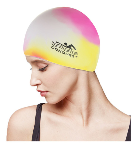 Silicone Swim Cap Moda Unisex Impermeável #1