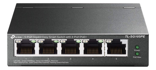 Tp-link Tl-sg105pe | 4 Puertos Poe+ | Fácil Inteligente | Co