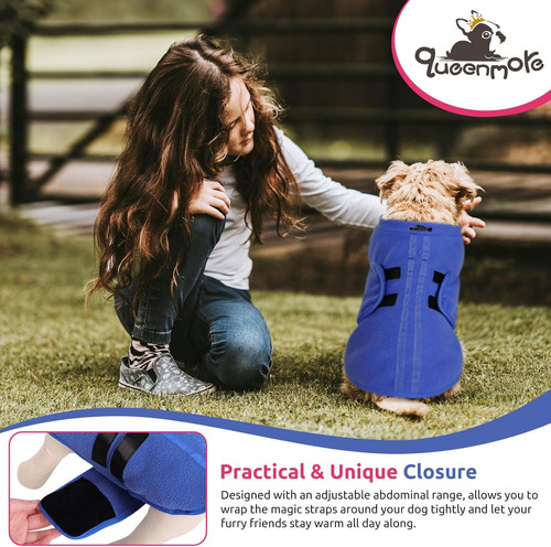 Chaleco Para Perro Pequeño Queenmore De Polar Suave