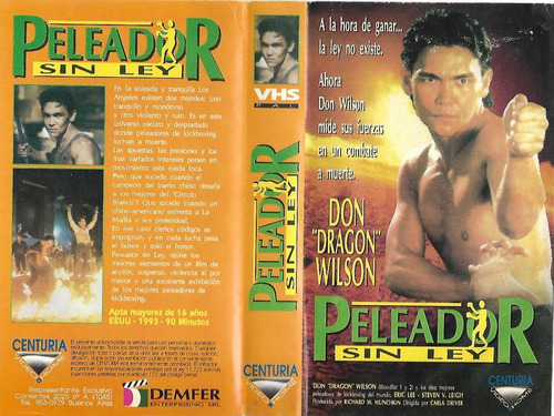Peleador Sin Ley Ring Of Fire Vhs Don The Dragon Wilson