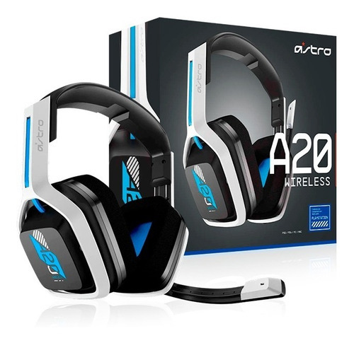 Audifono C/microf. Astro A20 Wireless Ps4/5/pc Azul/blanco