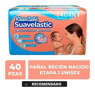 Pañal Suavelastic Recien Nacido 40 Pzs