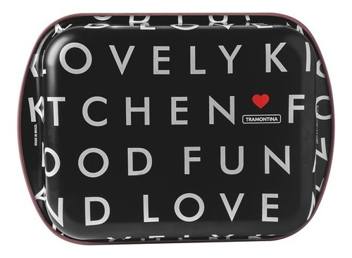 Asadera Rectangular Honda 28cm Lovely Kitchen De Tramontina Color Negro Con Diseño