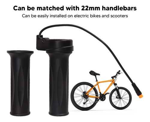 1 Par De Empuñaduras De Acelerador Para Bicicleta Eléctrica