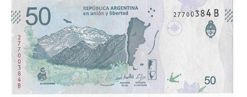 !!! Billete Argentina  50 Pesos Cóndor Sin Circular !!!