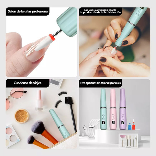 Pulidor Esmeril Taladro De Uñas Eléctrico Recargable