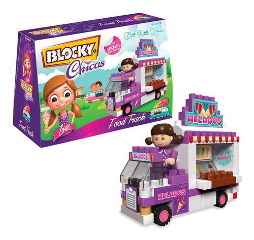 Blocky Chicas Food Truck 65 Piezas Bloques De Construccion