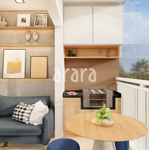 Imagem 3 de 12 de Assunção Sbc - Apto Em Construção 49m2, 2 Dormitórios, Sala, Sacada Com Ponto Grill, Banheiro, Vaga Demarcada E Escriturada. Lazer Completo. - Ap03493 - 70804901