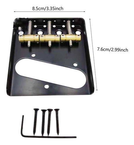 Juego De Puente De Guitarra Con Tornillos De Montaje Y Llave