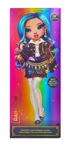 Imagen 6 de 6 de Rainbow High 60cm Amaya Raine Pelo Arcoiris Edicion Especial