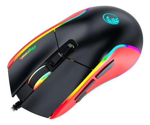 Mouse Gamer Razeak Falcon Rm X18 Rgb 4000dpi 8 Botones Css ®