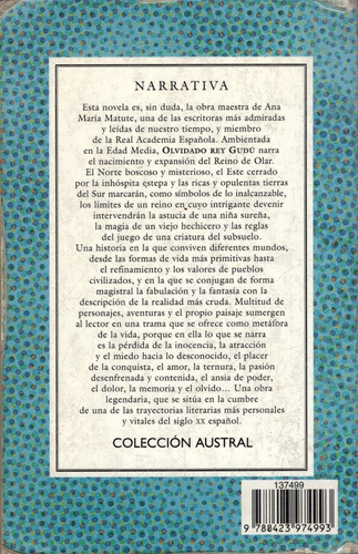 Olvidado Rey Gudu 9788423974993 Matute Ana María. Espasa (Usado)