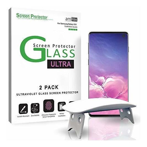 Pantalla Para Galaxy S10 2 Unidade Gel Uv Vidrio Templado Gp