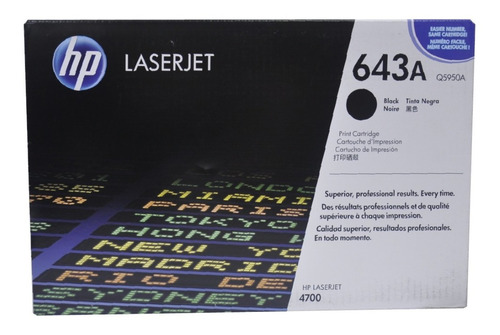 Toner Negro Hp 643a Q5950a Original Para Laserjet 4700