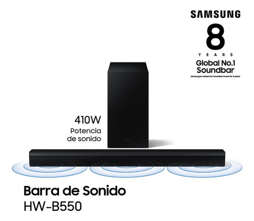 Barra De Sonido Samsung 2.1 C/ Bajo 410 W Dolby Audio Blueto