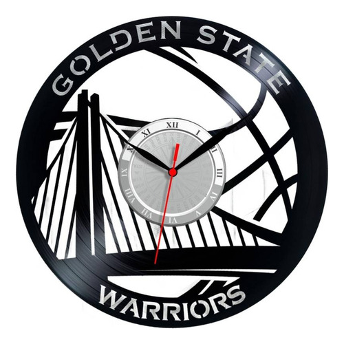 Reloj Corte Laser 3170 Golden State Warriors Logo En Grande