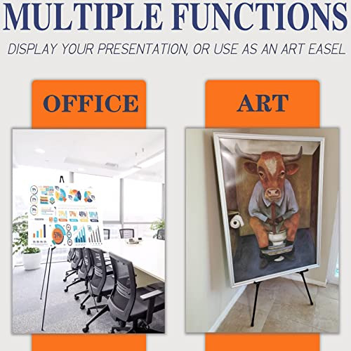 Easel Stand, Poster Board Easel, Portable And Adjustable 63'
