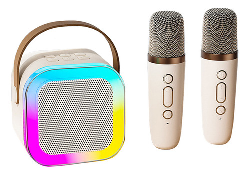 Karaoke Hine Con 2 Micrófonos Inalámbricos, Altavoz Portátil